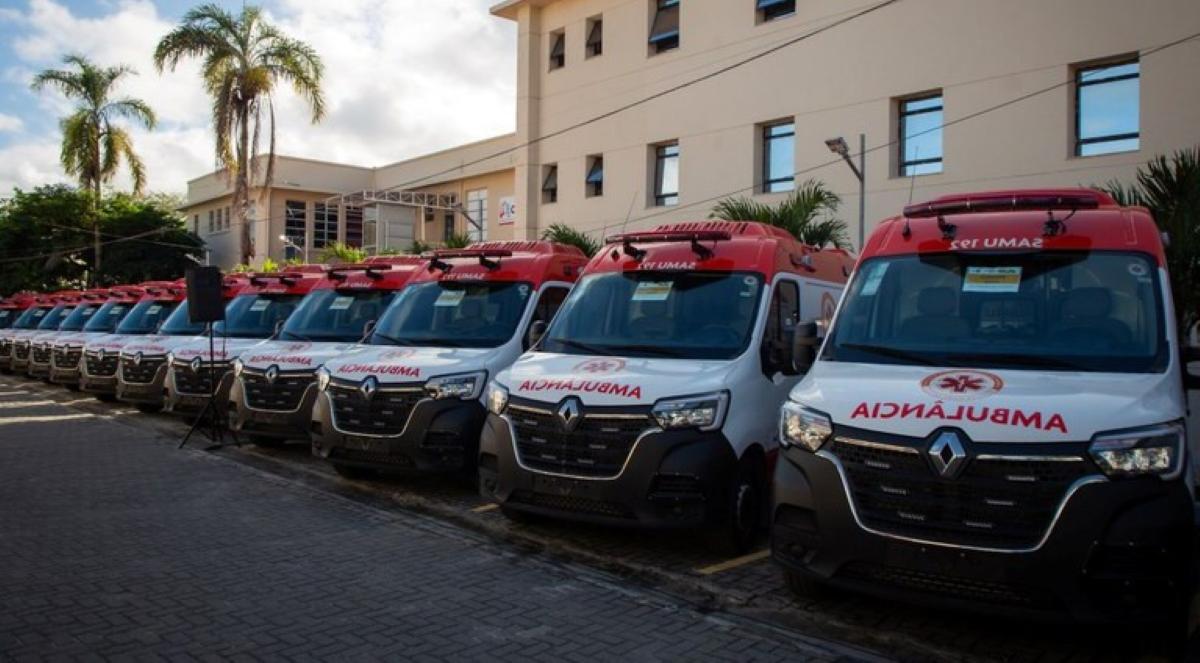 Bahia recebe 55 novas ambulâncias do Samu 192
