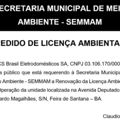 pedido de licença ambiental