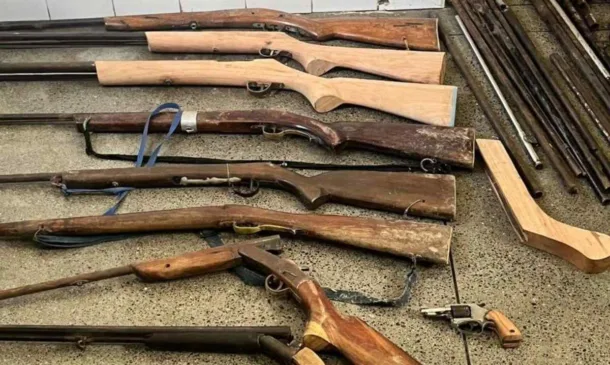 PM desarticula oficina de armas artesanais no município Utinga