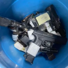 Armas apreendidas pela DTE são destruídas