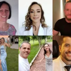 quem são os mortos em queda de balão em Praia Grande