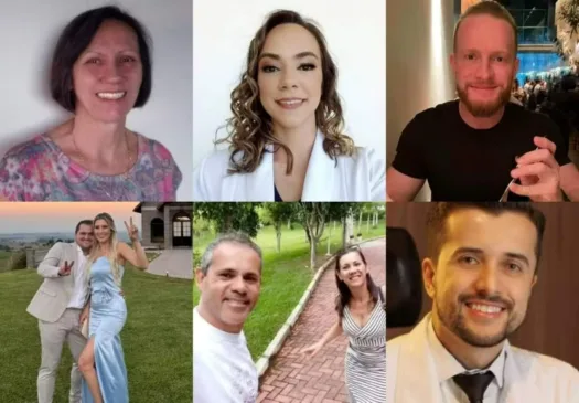 quem são os mortos em queda de balão em Praia Grande
