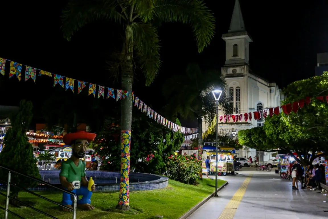 Decoração junina de Santo Antônio de Jesus
