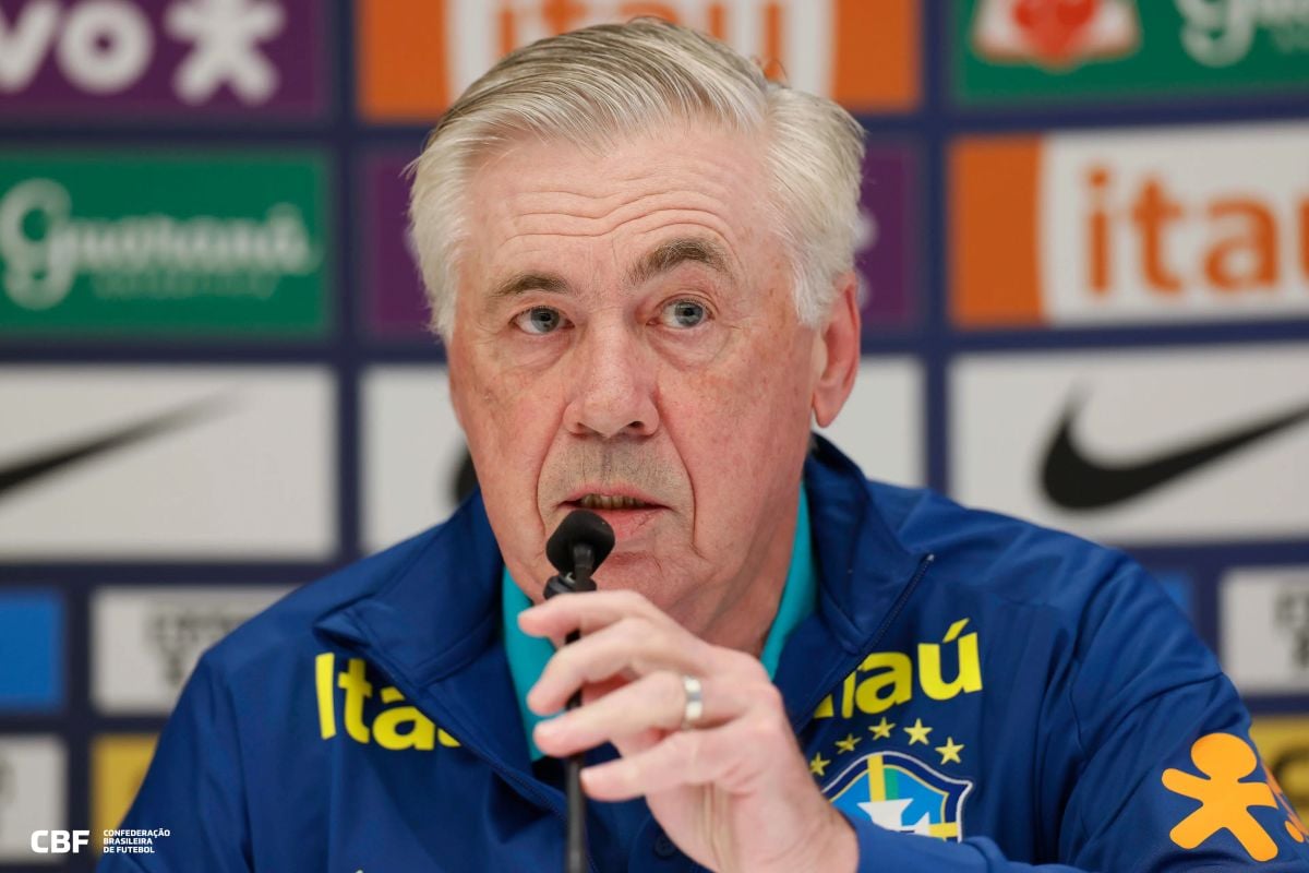 Carlo Ancelotti , técnico da Seleção Brasileira