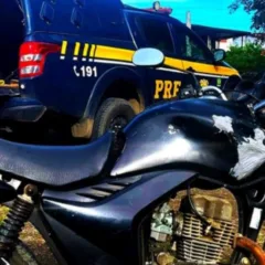 Motocicleta apreendida em cruz das almas