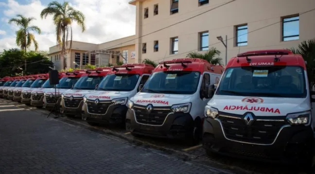 Bahia recebe 55 novas ambulâncias do Samu 192
