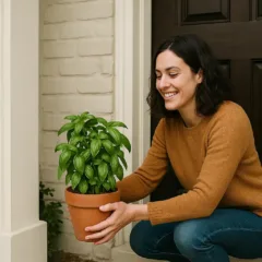 Feng shui recomenda plantar manjericão perto da entrada
