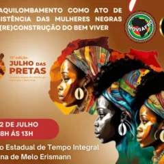 Atividade da Moviafro no Julho das Pretas - mulheres negras