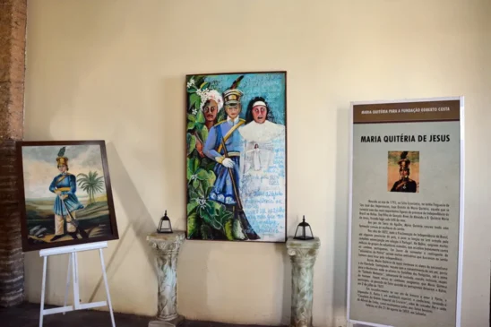 Casarão Olhos d`Água recebe obra em homenagem às heroínas da Independência da Bahia