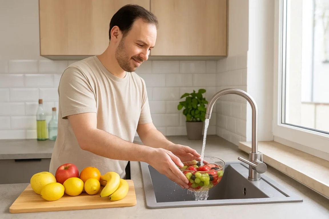 Como higienizar frutas com uma solução natural