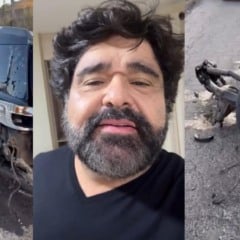 Cantor Fabiano Menotti se pronuncia após acidente de carro