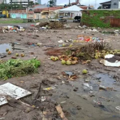 Feirinha da Estação - descarte irregular de lixo