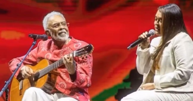 Gilberto Gil se declara para Preta Gil na rede social