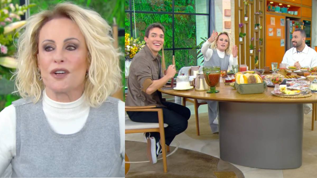 Ana Maria Braga dá bronca ao vivo em equipe do programa
