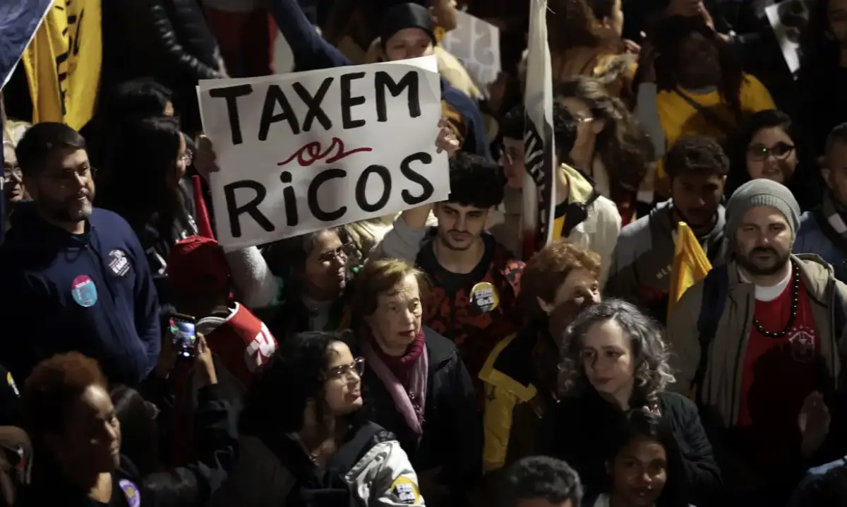 Manifestação na Paulista contra tarifaço
