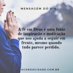 Reflexão - mensagem do dia
