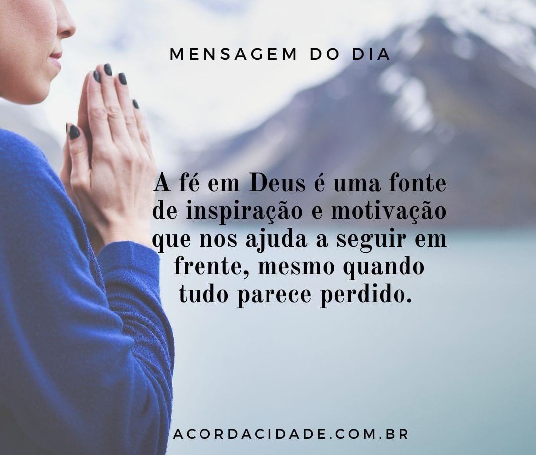 Reflexão - mensagem do dia