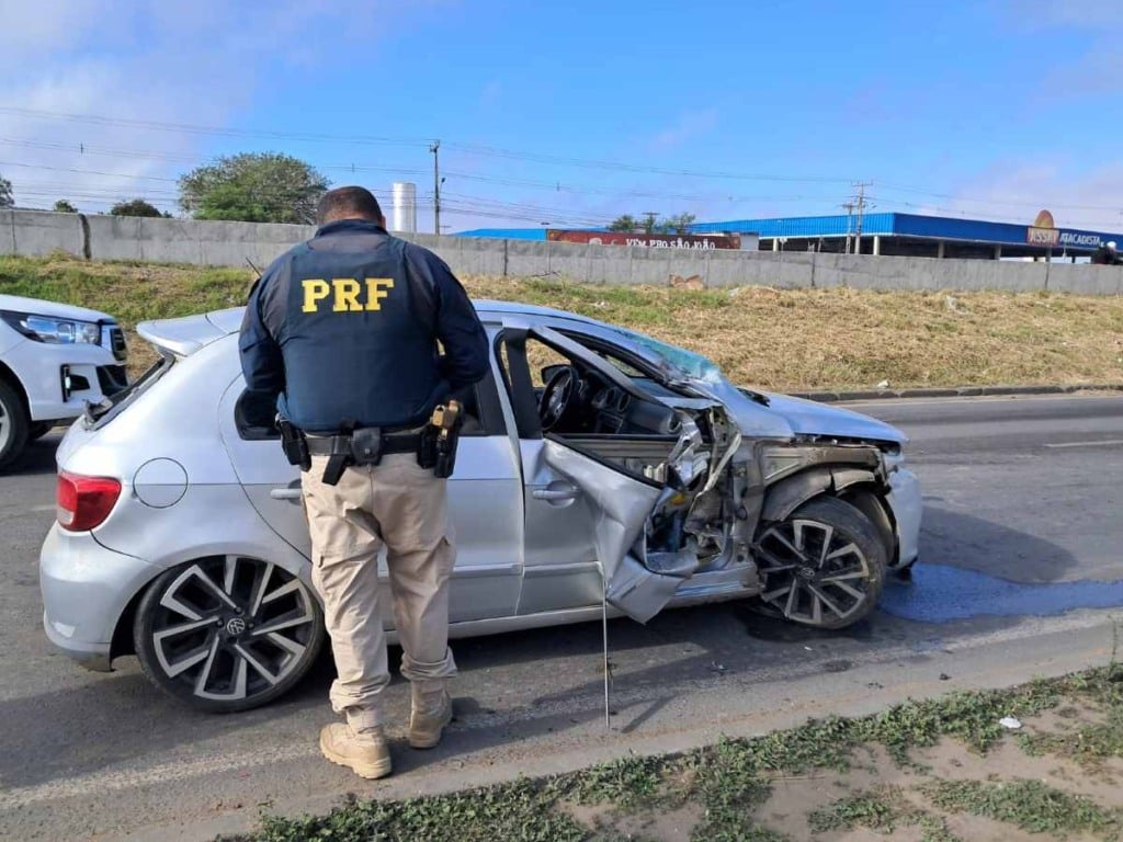 Acidente na Avenida Eduardo Fróes da Mota