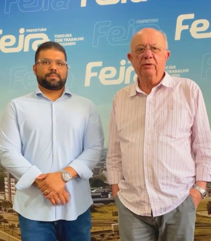 Rodrigo Matos, secretário de saúde - José Ronaldo, prefeito de Feira de Santana