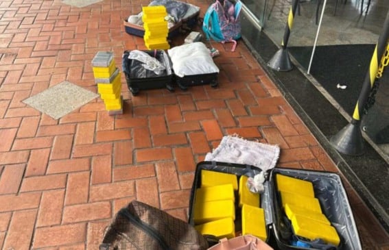 Cocaína interceptada pal Ficco