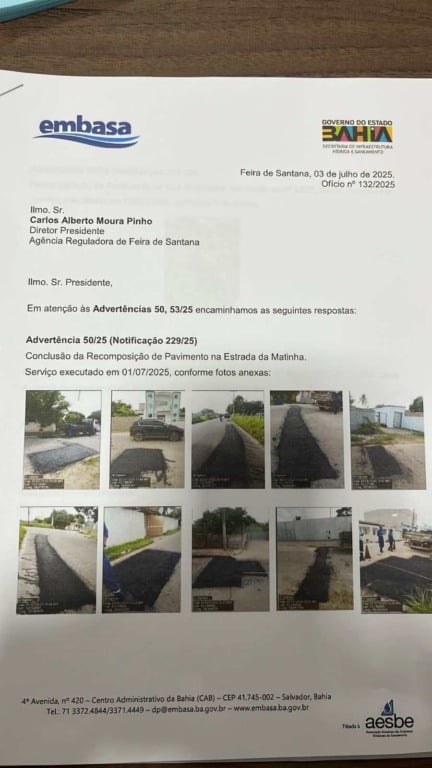 Recomposição de Via