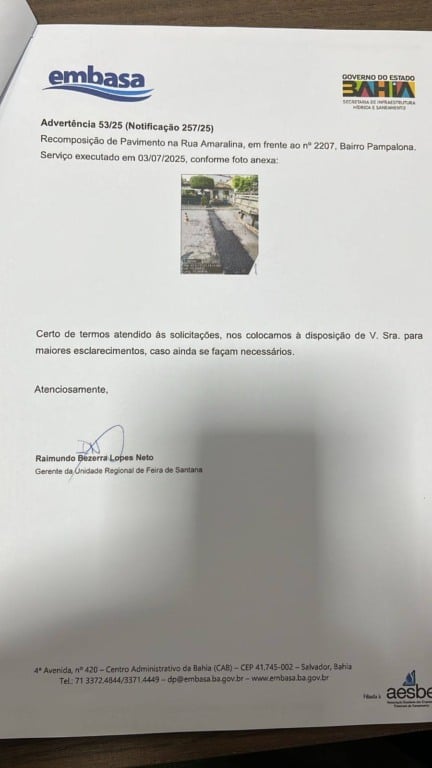 Recomposição de Via