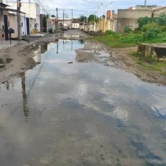 moradores reclamam do calçamento na rua Rio Verde - Conceição ll
