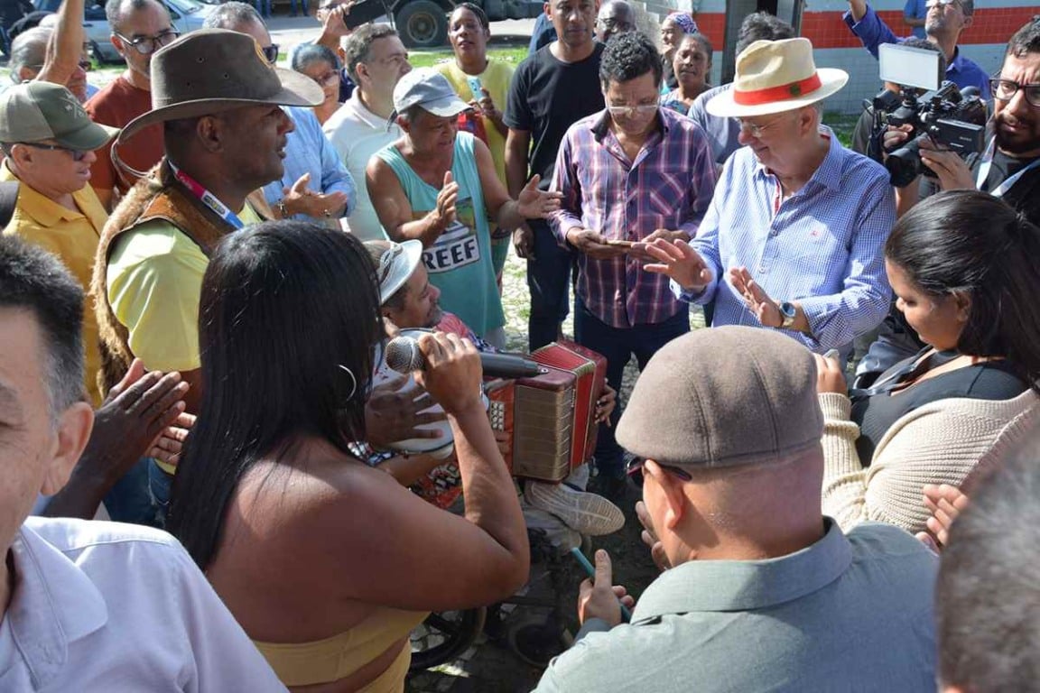 Ordem de serviço e inicio das obras da Praça do Tropeiro