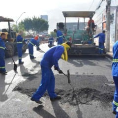 Asfaltamento das Vias da Praca do Forum Felinto Bastos