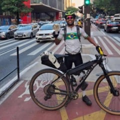 Ciclista em São Paulo