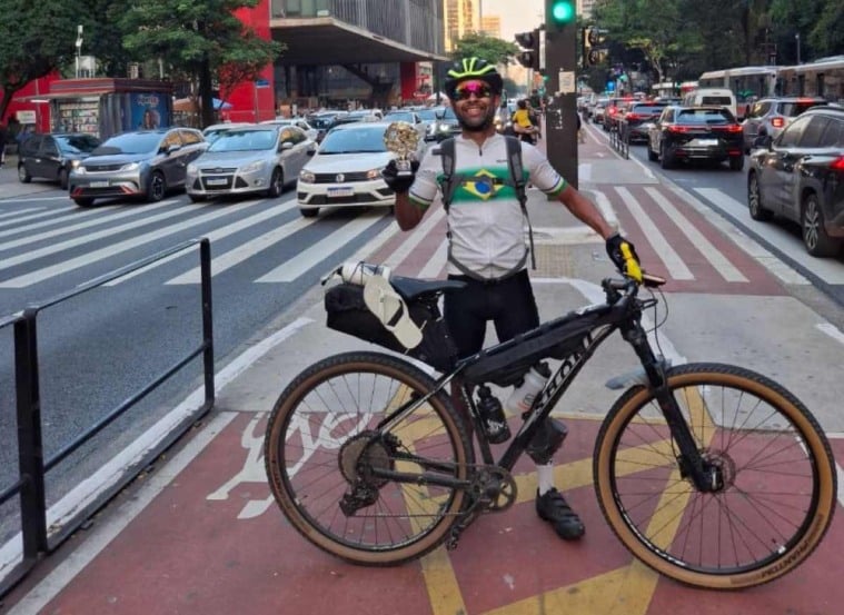 Ciclista em São Paulo Ciclista em São Paulo