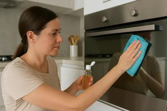 Como limpar inox da cozinha com detergente e óleo de bebê
