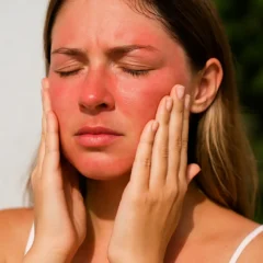 Como reduzir vermelhidão no rosto após o sol