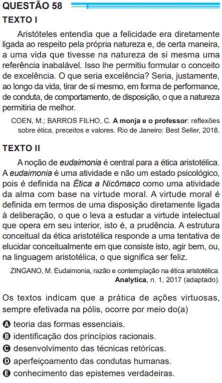 Enem - questão de filosofia