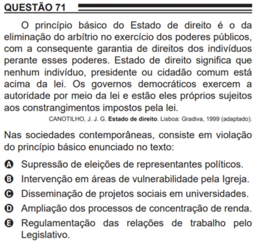 Enem - questão de filosofia