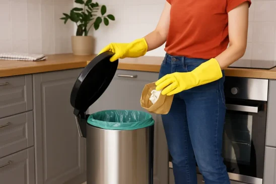 Lixo da cozinha truque simples contra mau cheiro