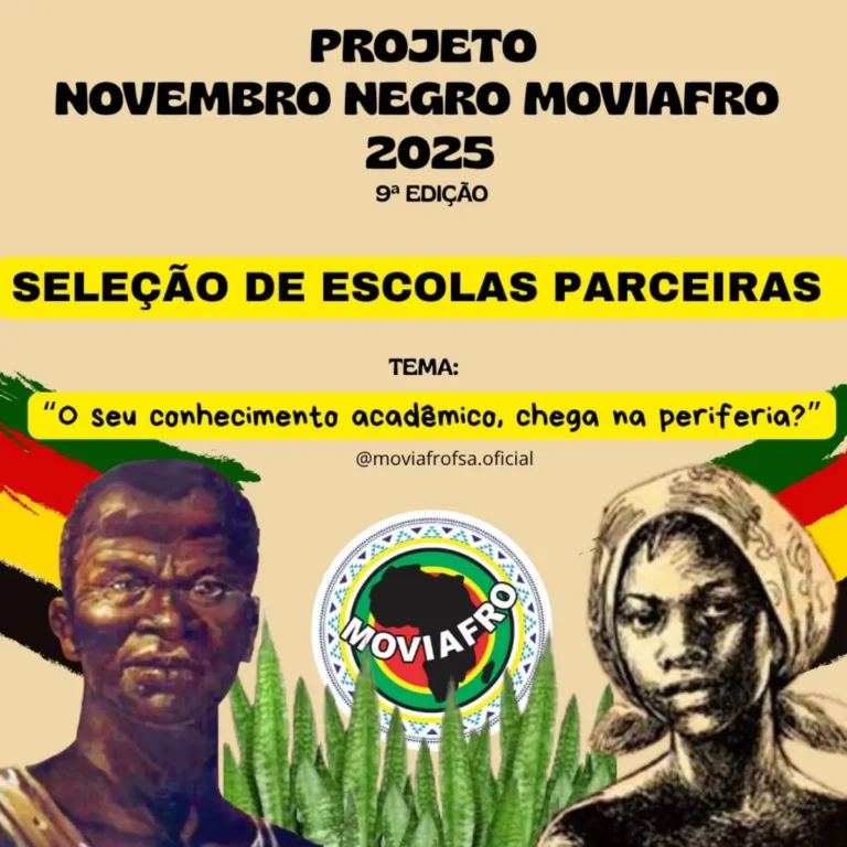 Moviafro abre seleção para escolas parceiras no Novembro Negro