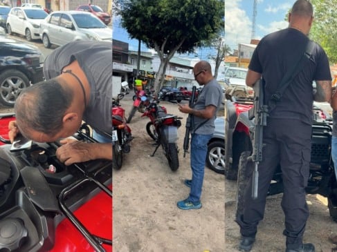 Polícia Civil realiza ação preventiva de fiscalização em feira informal de veículos