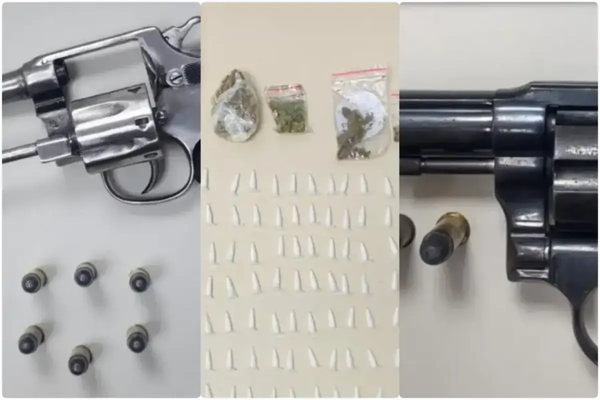 apreensão de arma e drogas em Feira de Santana