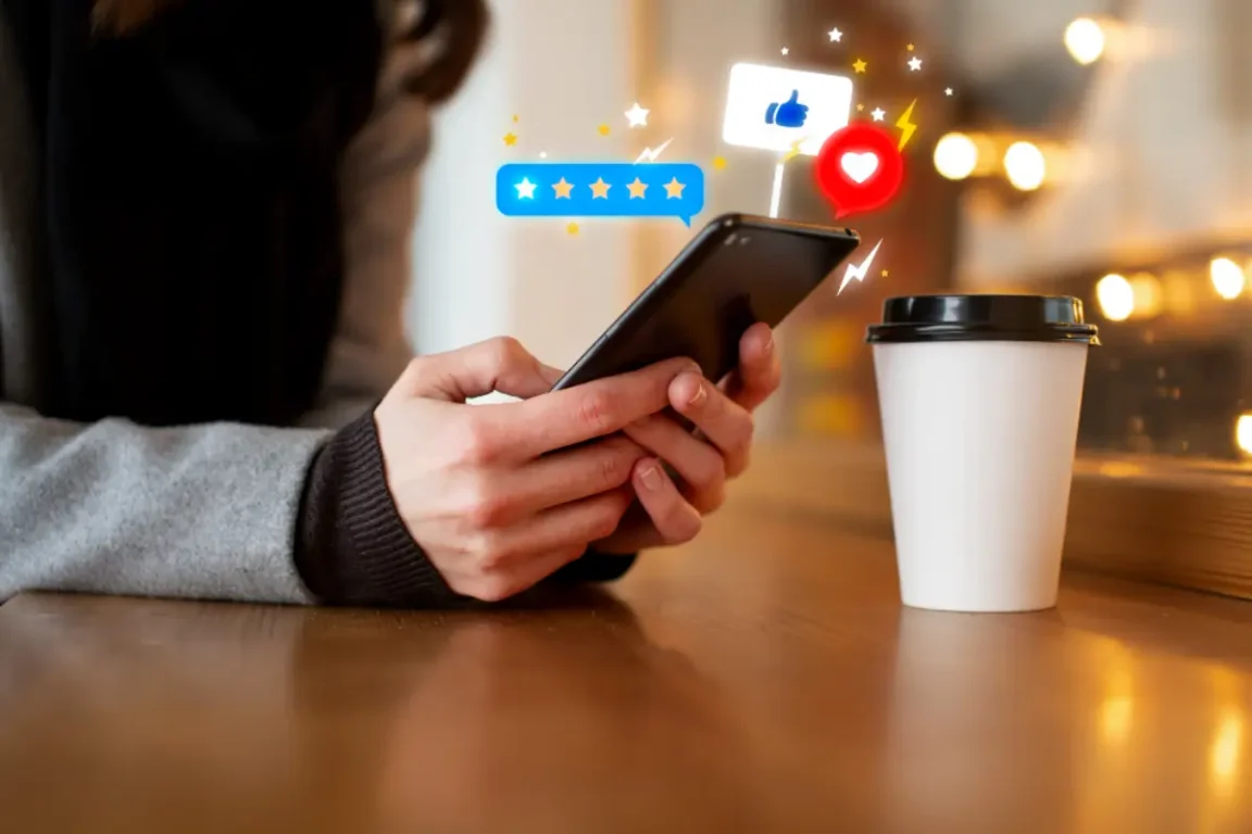 celular - redes sociais - avaliações