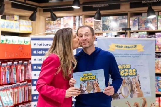 Daiana Garbin e Tiago Leifert