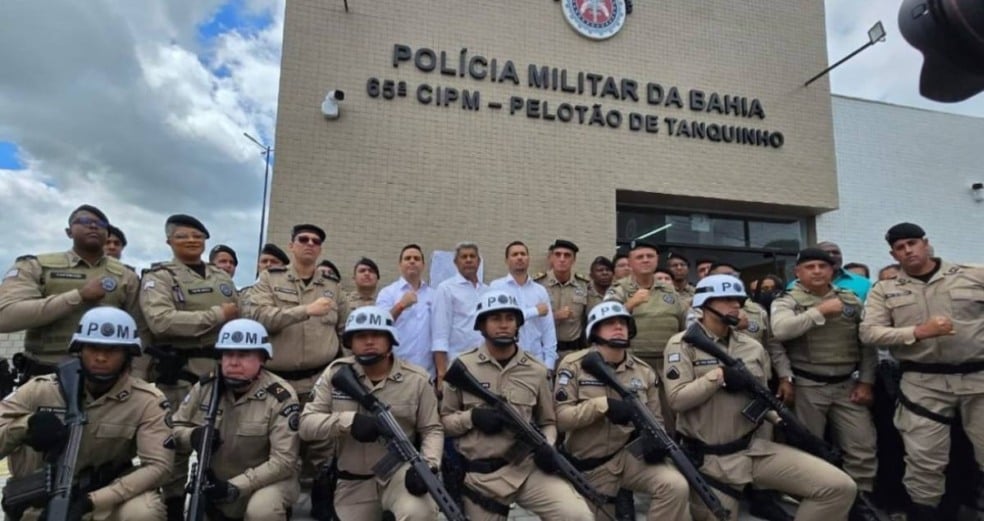 Polícia Militar inaugura Pelotão da 65ª CIPM, em Tanquinho Polícia Militar inaugura Pelotão da 65ª CIPM, em Tanquinho