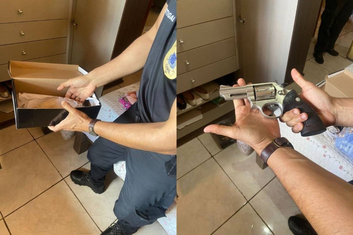 Homem é preso em flagrante por porte ilegal de arma em Rafael Jambeiro