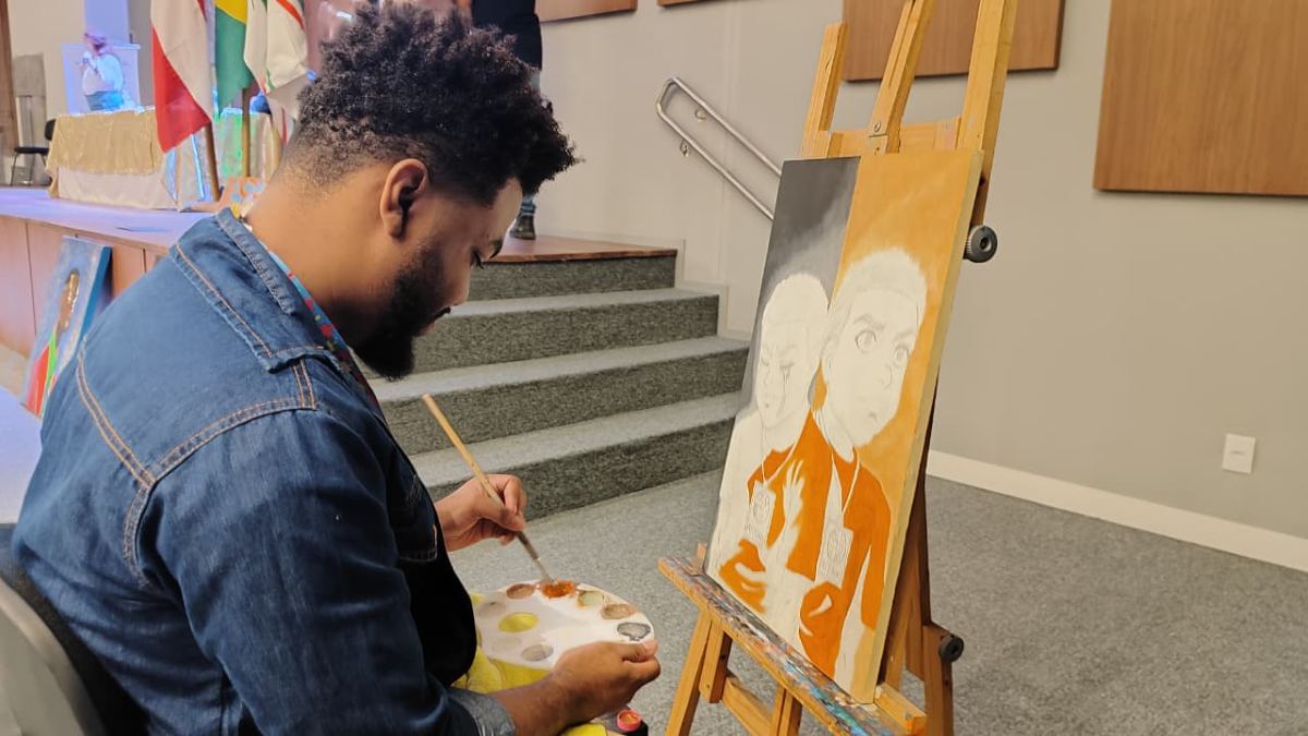 pintor com autismo