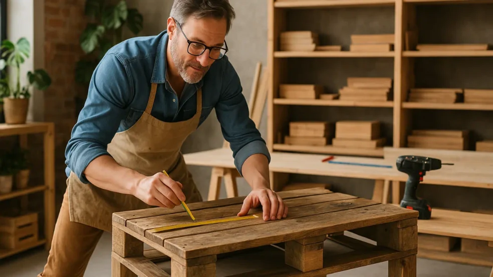 6 ideias criativas de artesanato DIY com madeira reaproveitada que viram móveis práticos