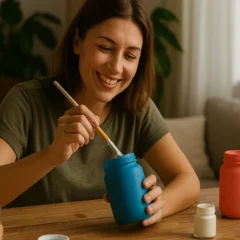 6 ideias criativas de artesanato DIY com potes de vidro que viram luminárias e enfeites charmosos