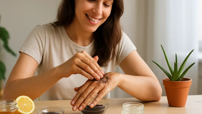 8 receitas simples com café que rejuvenescem a pele das mãos e eliminam manchas escuras
