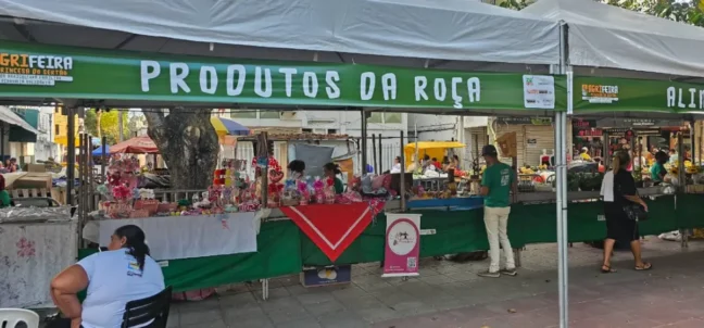 AgriFeira reúne cultura, agricultura familiar e economia solidária no centro de Feira de Santana