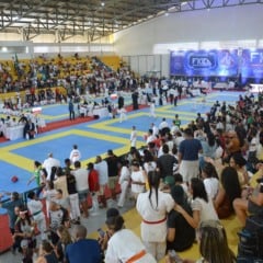 Evento poliesportivo no Complexo Esportivo Oyama Pinto