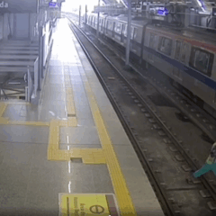 Gari que ficou preso entre metrô e plataforma em Salvador recebe alta do hospital